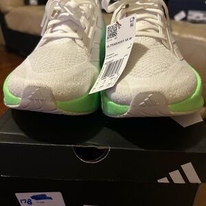 Adidas Ultraboost White with Green Highlights